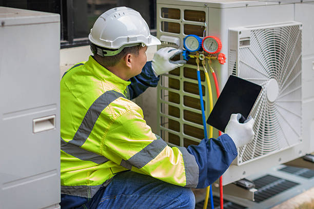 Professional Hvac technician working in Flovilla, GA